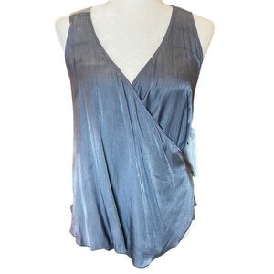 Press Ladies Dressy Tank With Twill Tape Straps Granite Contemporary OSFM‎ NWT
